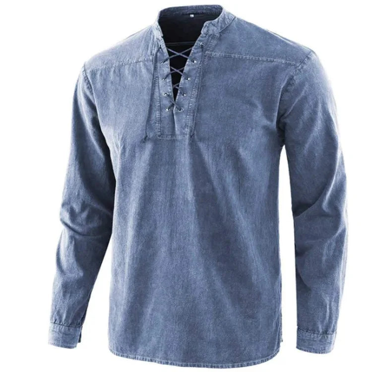 Cotton Cross-Stitch Shirt