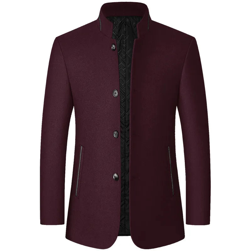 Men's Classic Wool Trench Coat