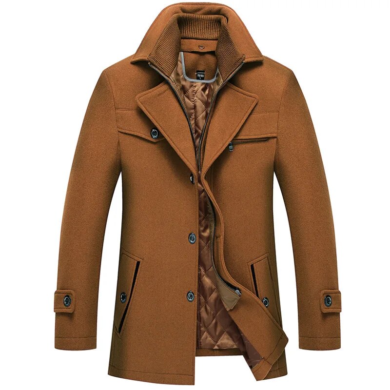 Classic Woolen Overcoat