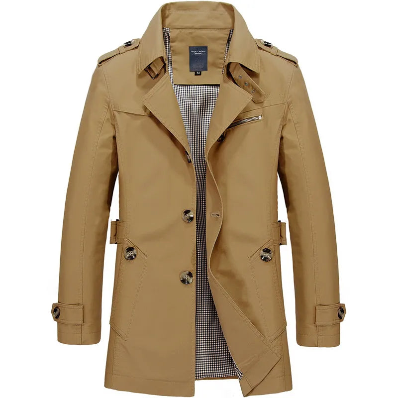 Men's Classic Oversized Windbreaker Coat