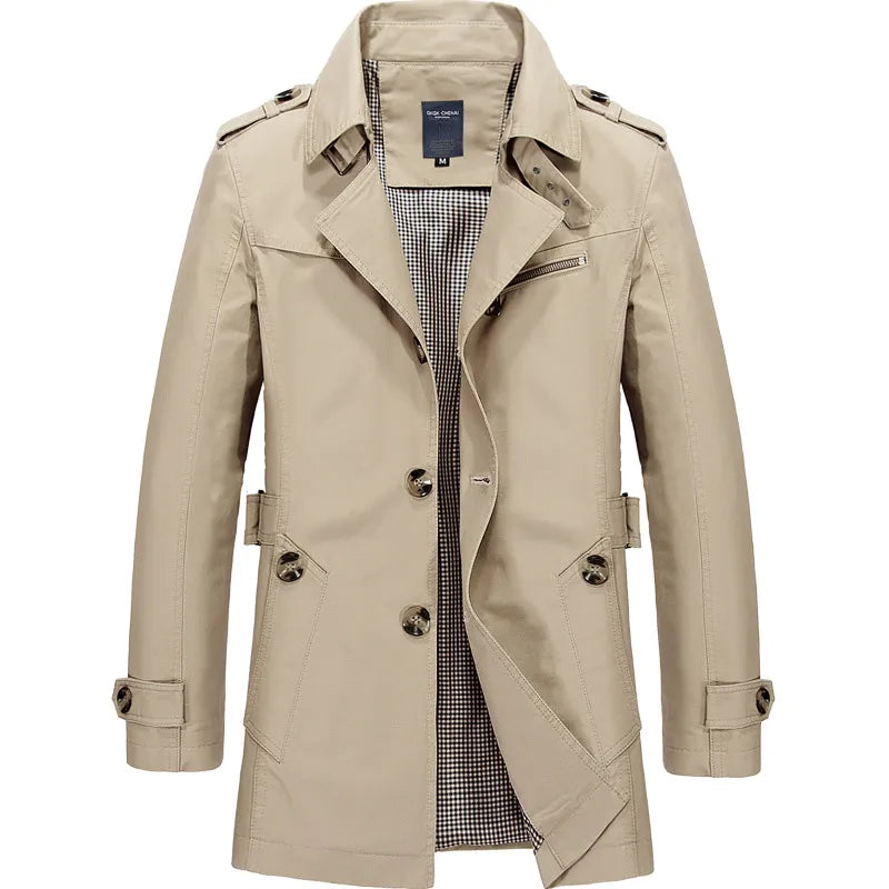 Men's Classic Oversized Windbreaker Coat
