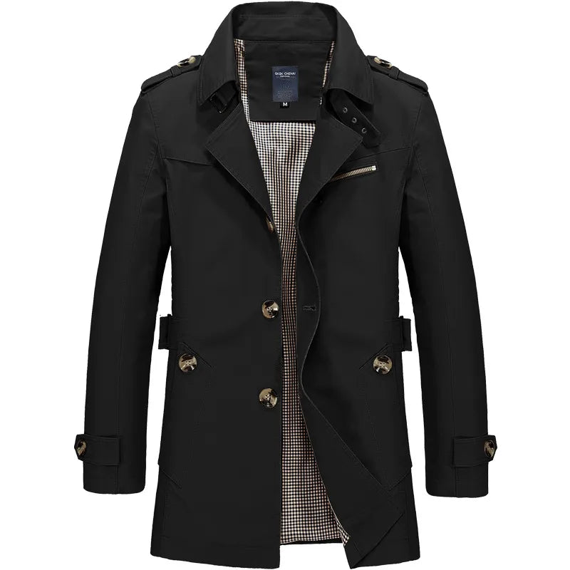 Men's Classic Oversized Windbreaker Coat