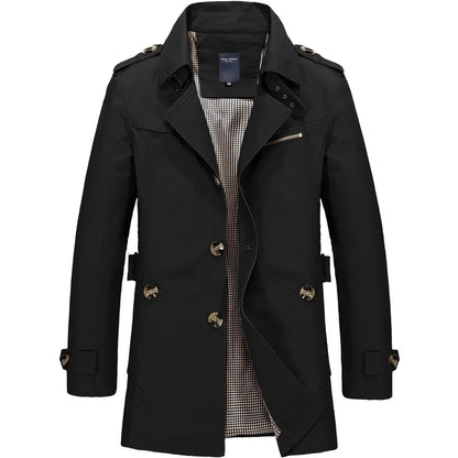 Men's Classic Oversized Windbreaker Coat