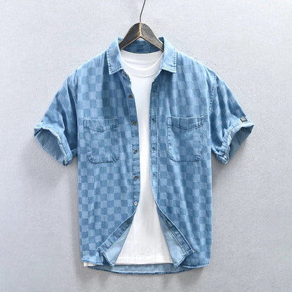 Plad Denim Shirt