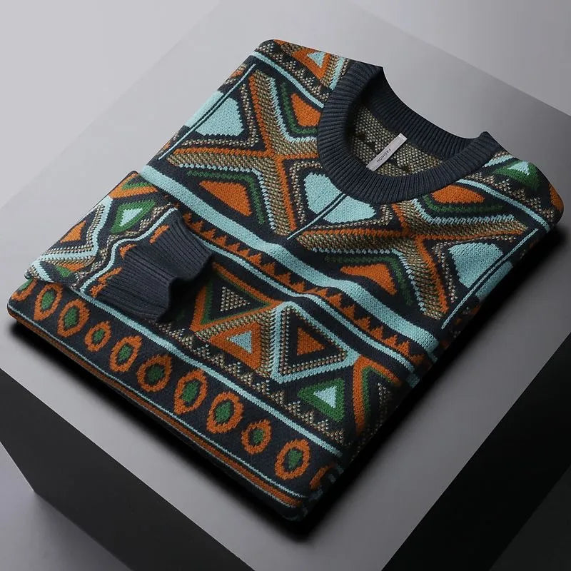 Premium Jacquard Knit Pullover