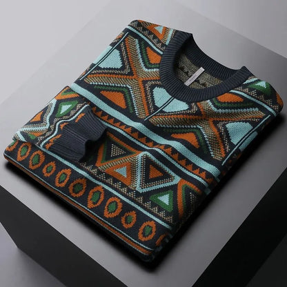Premium Jacquard Knit Pullover