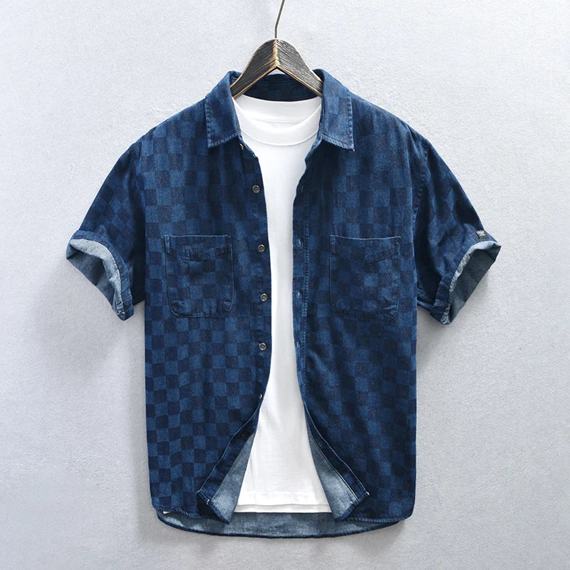 Plad Denim Shirt