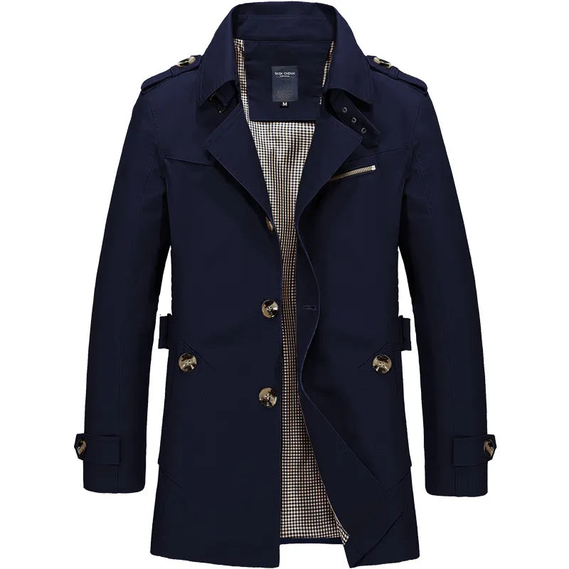 Men's Classic Oversized Windbreaker Coat