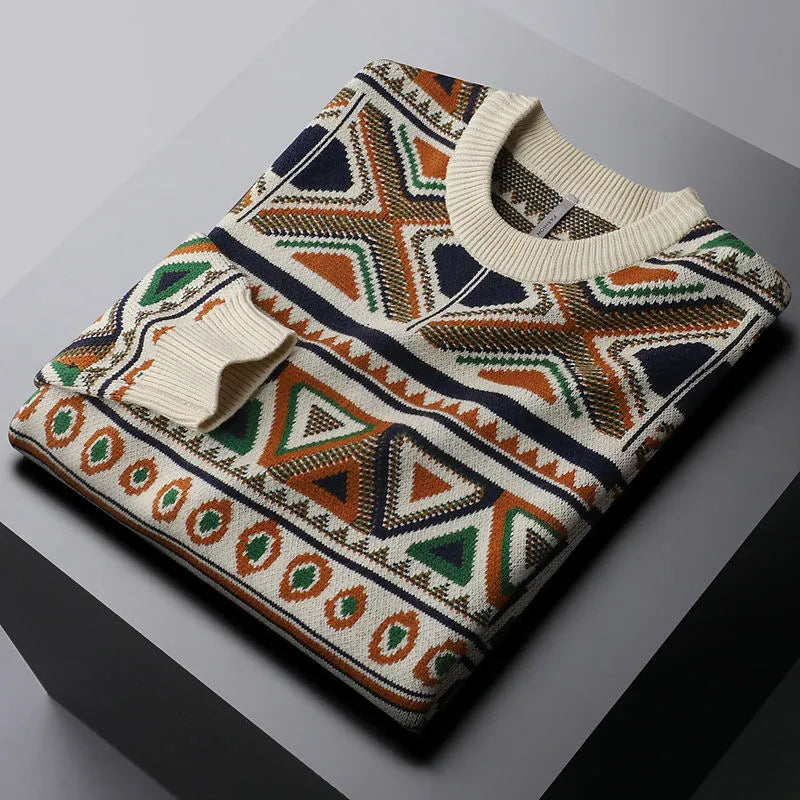 Premium Jacquard Knit Pullover