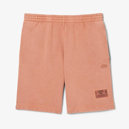 LC Washed Effect Cotton Fleece Shorts