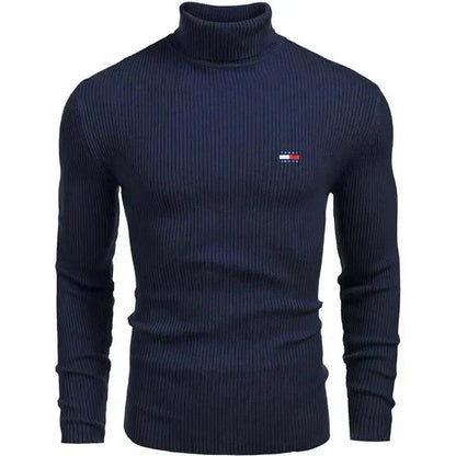 TH Turtleneck Classic Knit Sweater